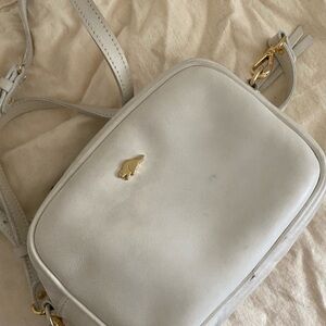 Used Roots Cream Crossbody Bag